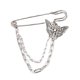 thumbnail image 1 of Broche de cadena larga colgante para hombres y mujeres, alfileres de barra retro de moda, alfiler de seguridad, cadenas geniales punk, suéter, cuello de chal, broches para abrigos, alfiler para niñas, 1 of 5