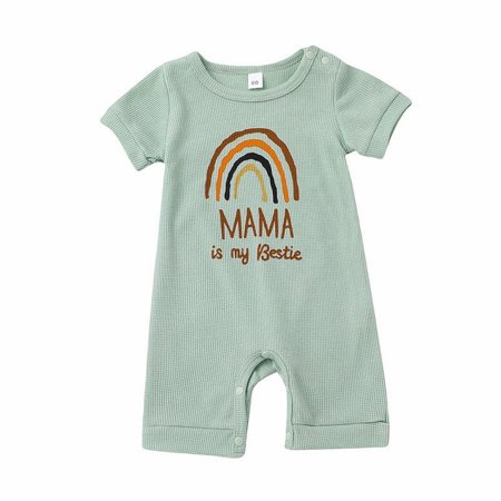 

Baby Bodysuit Baby Clothing Toddler Clothes Rainbow Print Baby Jumpsuit Playsuit For 0 To 36 Months Baby For 12-15 Months