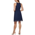 thumbnail image 2 of DKNY Womens Petites Chiffon Mini Halter Dress, 2 of 2