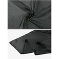 thumbnail image 4 of INSPIRE CHIC Women's Satin Neck Scarf Square Silky Solid Neckerchief Head Wrap Bandanas Black 90x90cm/35.4x35.4 inches(LxW), 4 of 6