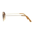 thumbnail image 3 of Girls Kids Size Ribbon Jewel Trim Pilots Metal Rim Sunglasses Gold Beige Brown, 3 of 4