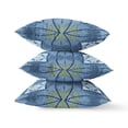 thumbnail image 2 of Cosmic Circle Sprays Indoor/Outdoor Pillow with Removable Cover in Muted Blue Yellow16x16, 2 of 4