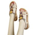 thumbnail image 1 of Zapatos Verano Con Cuentas Sandalias Cuña para Mujer Antideslizantes Transpirables Fiestas Y, 1 of 9