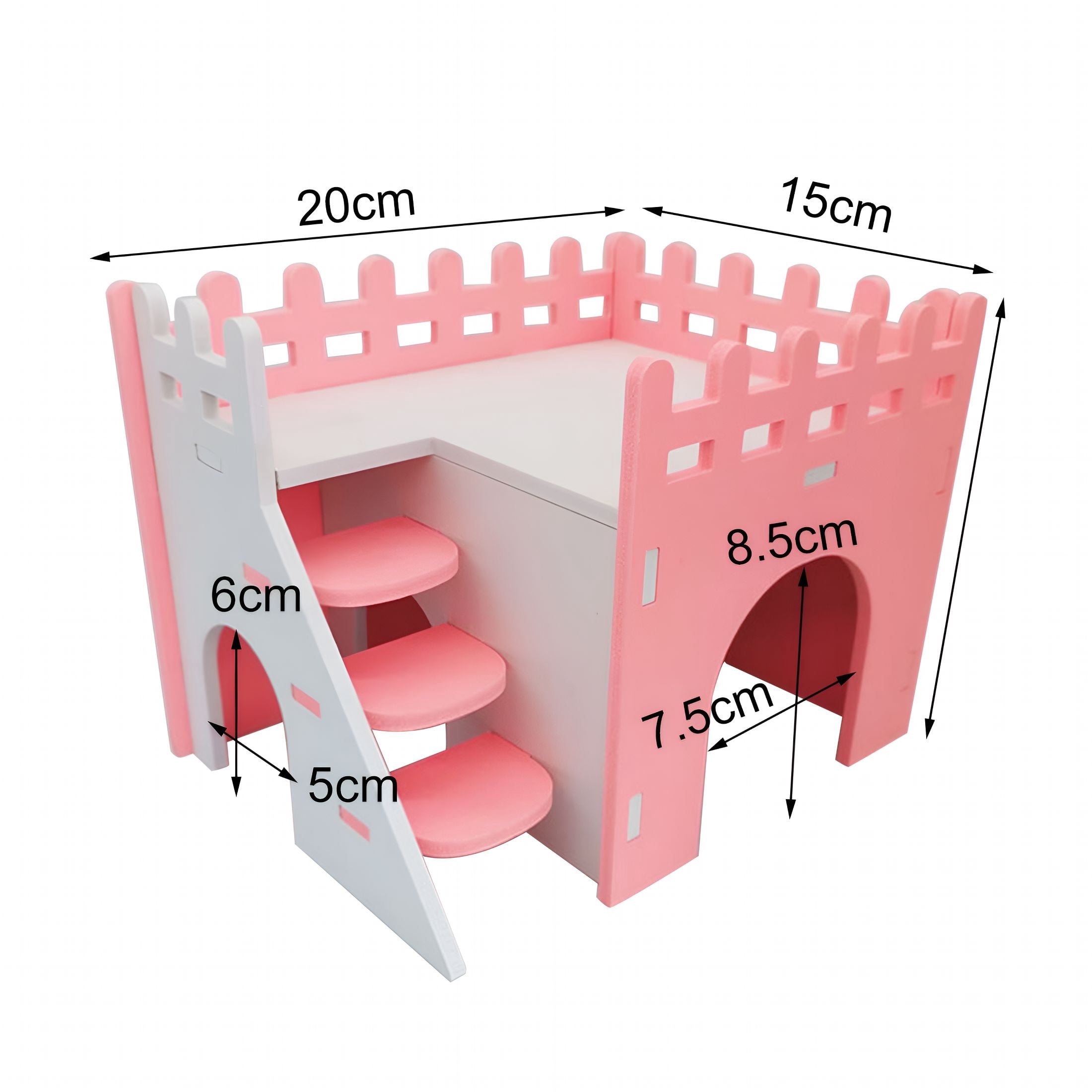 ACDANC 2026 New Hamster Hideout House Wooden Living Hut Exercise Funny Nest Toy for Mouse Chinchilla Rat Gerbil and Dwarf Hamster