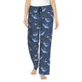 thumbnail image 1 of Fotbe Cartoon Shark Pantalones de Pijama para Mujer, Pantalones de Dormir, Pantalones Pj con Cordón y Bolsillos-XX-Large, 1 of 6