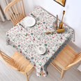 thumbnail image 2 of White Christmas Deer and Gift Pattern Square Tablecloth,Waterproof Square Table Cover,Wipeable Spillproof Washable Table Cover for Home Kitchen Party Decor 42"X42"(107x107cm), 2 of 6