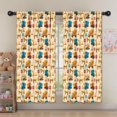 thumbnail image 5 of Blackout Kids Curtains,Cartoon Construction Vehicles Mixers Childrens Insulated Curtains Set Of 2,Bedroom Essentials,Toddler Room Decor 52"x63", 5 of 5