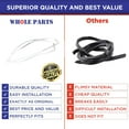 thumbnail image 7 of Whole Parts Refrigerator Freezer Fresh Food Door Seal Gasket, White Color, Part# PB070290 - Replacement & Compatible with Some Viking Refrigerators, 7 of 7