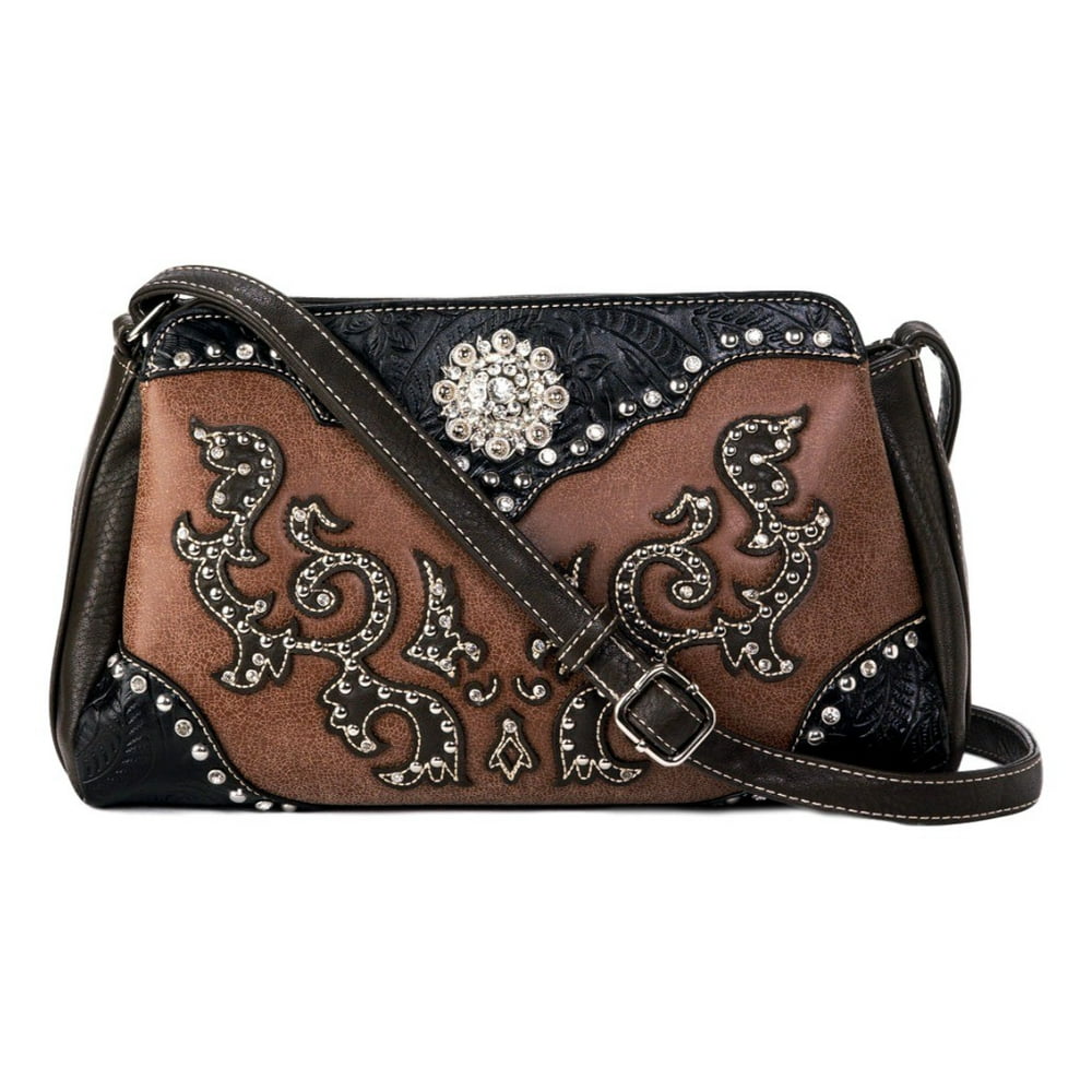 Blazin Roxx - Blazin Roxx Western Handbag Womens Shoulder Concho Tan ...