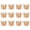 Amber, variant on 12 Pcs Amber Crown Glass Tealight Holders Decorative,Votive Candle Holders Bulk,Candlestick for Wedding, Party,Dinner, Home Table Decor.