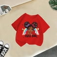thumbnail image 4 of Curuila Kid Girls Tops Cartoon Print Crew Neck Short Sleeve Tee Summer Casual Loose T Shirt Red Size 2-4 Years, 4 of 4