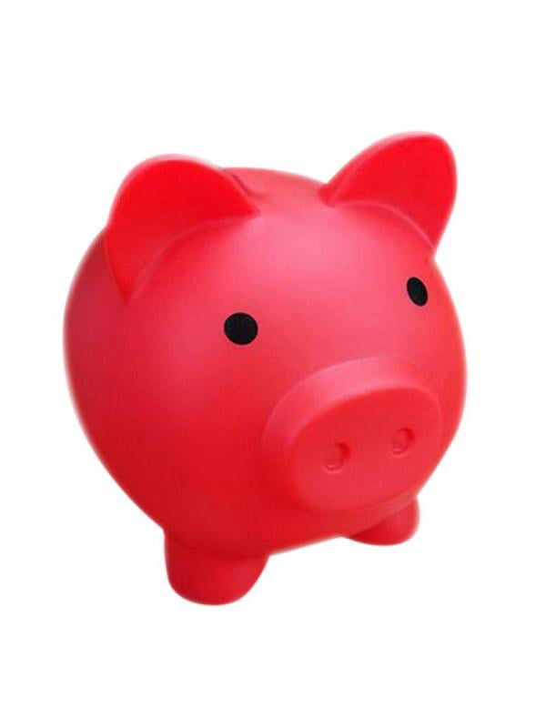 Piggy Bank Saving Coins Money Box Cash Fund Gift Plastic Pig Children Kids Toy 