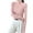 Pink, variant on AherBiu Pajama Tops for Women Comfy Basic Layer T Shirts Long Sleeve Turtleneck Tees Soft Blouse
