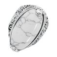 thumbnail image 2 of Elegante anillo turquesa de estilo bohemio tallado, anillo de moda para dama, joyería, 2 of 5