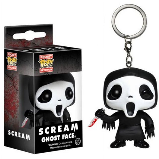 2025 Funko POP Pennywise Ghost Face Chucky Joker Harley Quinn Roller Skater Llavero Figuras de acción Colección Modelo Juguetes para regalo