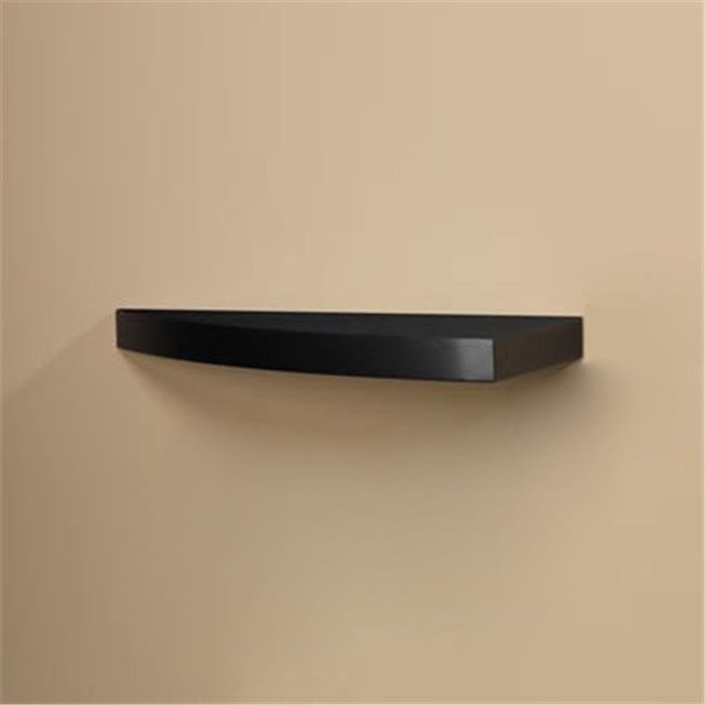 Amore Designs GRD1024BK Étagère en Bois Grande Noire Courbée