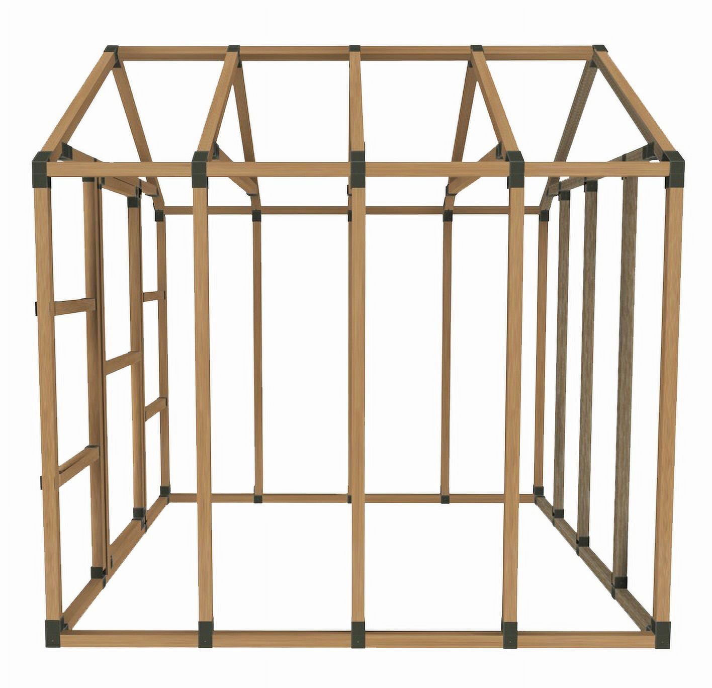 8X8 GREENHOUSE - DIY FRAMING BRACKET KIT (lumber not included)
