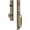 Vintage Brass, variant on Grandeur Fifth Avenue C Grip Single Cylinder Handleset with Circulaire Interior Knob