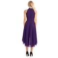thumbnail image 3 of inhzoy Women's Bridesmaid Dresses Chiffon Halter Long Formal Dress, 3 of 5