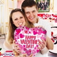 thumbnail image 4 of PMU Valentine’s Day Heart Shaped Happy Valentine's Day Balloons Hearts on Pearl 18 Inch Mylar-Foil Balloon Proposal, Special Events, Photo Props Party Decoration and Accessories (1/Pkg) Pkg/1, 4 of 9