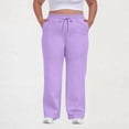 thumbnail image 3 of Sweatpants for Men Women 2026 Basic Plus Size Elastic Waist Drawstring Casual Loose Straight Leg Sweat Pants with Pockets, 3 of 6