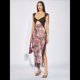 thumbnail image 4 of Vestidos Largos de Verano Y2K con Encaje, Retazos, , Estampado Floral, Escote Corazón, Espalda Descubierta y Abertura para Mujer Gris S, 4 of 7