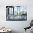 thumbnail image 1 of Modern Decor Tapestry, Metropolitan Cityscape of New York Usa in Central Park Forest Photo, Wall Hanging for Bedroom Living Room Dorm Decor, 60W X 40L Inches, Sky Blue and Green, by Ambesonne, 1 of 2