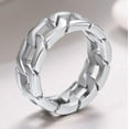 thumbnail image 4 of YAZI Can Engrave Men/Women Cuban Link/Spinner Rings, Size #06-#12, 18K Gold Tone/Stainless Steel/Black (Send Gift Box), 4 of 12