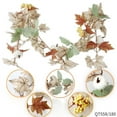 thumbnail image 5 of Fall Garland 5.6Ft Maple Leaves Rattan Garland with Pumkins Berries Harvest Festival Thanksgiving Decorations Indoor and Outdoor, 5 of 6