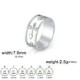 thumbnail image 7 of EOEMY Cross Ring Women Men Stainless Steel Ring Religious Christian Jewelry Gift, 7 of 7