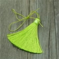 thumbnail image 6 of U8MO 3'' rayon Ice Silk Earrings Tassel Trim Pendant Jewelry Making DIY Tassels-green, 6 of 9