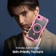 thumbnail image 5 of KOMI for iPhone SE 4 Case: for iPhone SE 4th Gen 2025 Case, Translucent Matte Back Compatible with Magsafe Magnetic Slim Shockproof Protective Case with Lanyard Strap Phone Cover, Pink, 5 of 5