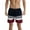 Red-2401, variant on Men's Swim Trunks Quick Dry Beach Shorts with Pockets Printed Summer Beach Shorts Drawstring Mens Bañador