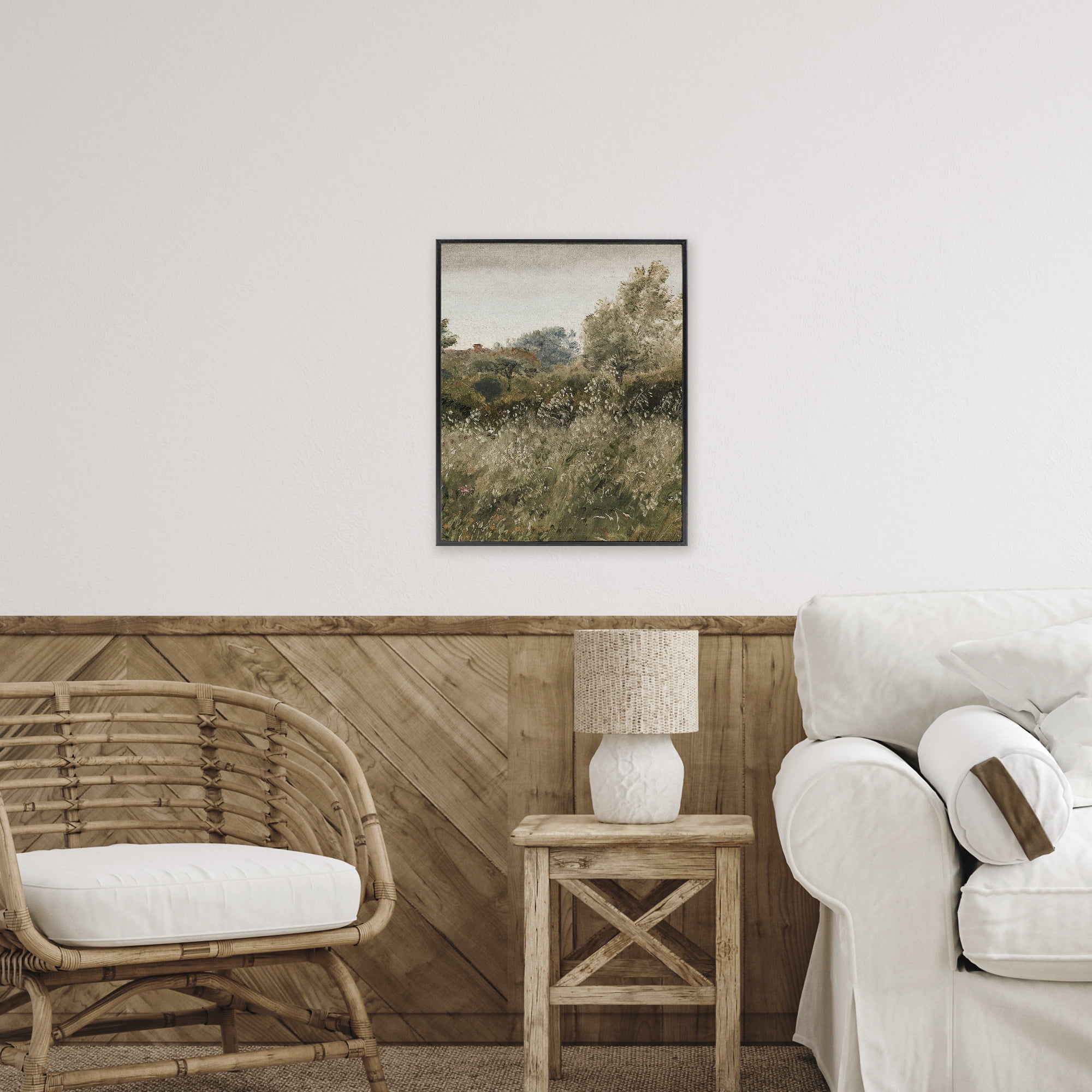 Thicket in Countryside Black Framed Giclee Art, design by Lettered and Lined