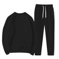 thumbnail image 2 of NMMUED Sweat Suit Women Sweat Set Workout Sets for Women Fall Outfits for Women Active Wear Sets for Women, Black L, 2 of 4