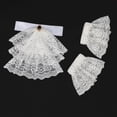 thumbnail image 3 of Ticikt Lace Jabot Necktie Ruffle Neckwear Collar with Embroidered Detailing, 3 of 9