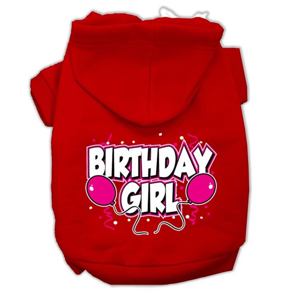 Pet, Dog  Cat Hoodie Screen Printed, "Birthday Girl"