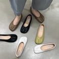 thumbnail image 4 of Zapatillas de mujer a la moda, tacón plano, punta cuadrada, poco profundas, sin cordones, zapatos de mujer, suaves, informales, para exteriores, nuevas sandalias, Zapatillas, 4 of 5