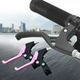 thumbnail image 6 of GARENDE 2 Pieces Bike Brake Lever Three Finger Compatibility Replacement Accessories Black and Pink, 6 of 9