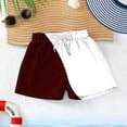 thumbnail image 5 of Kids Boys Sporty Shorts Elastic Waist Drawstring Color Block Athletic Bottoms for Running Training Gym Playwear, 4T-15Y, 5 of 8
