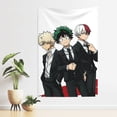 thumbnail image 6 of My Hero Academia Tapestry, Anime Wall Poster Art, Wall Tapestry For Bedroom Living Room Dorm Room, Wall Hanging For Festival Party Events Background Photography Backdrop, 60x40 Inch, 6 of 9