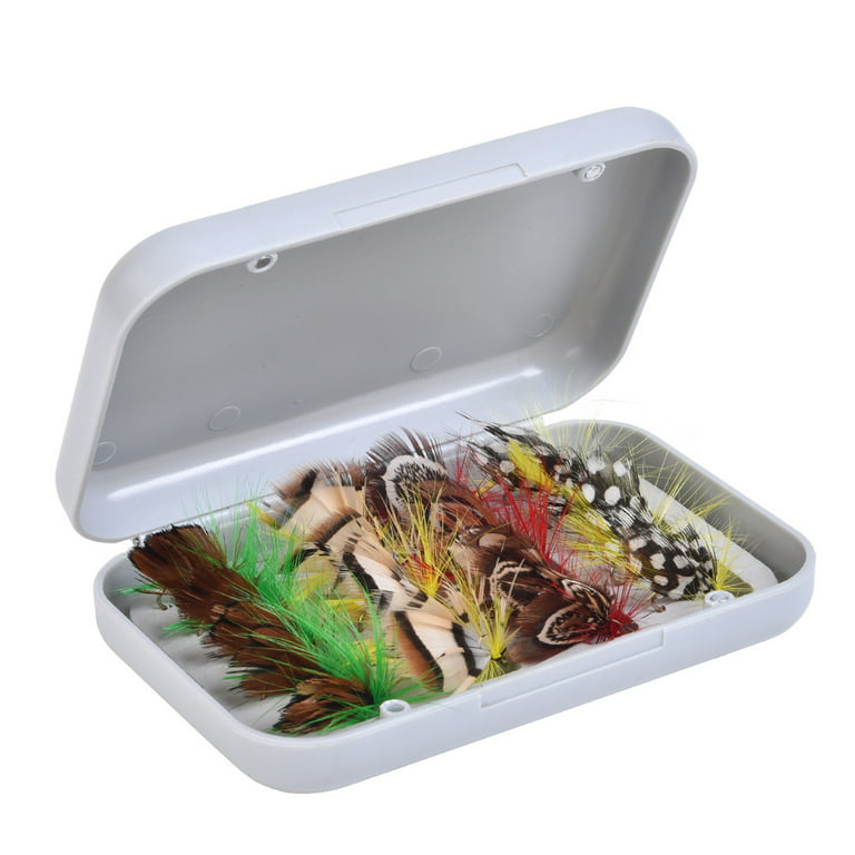 Fly Hook Set - 20/100Pcs Fly Hooks Fishing Bionic Insects Butterfly Lure  Fish Tackle with Box for Ocean-going Boat Fishing 