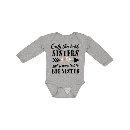 

Inktastic Only the Best Sisters Get Promoted to Big Sister Boys or Girls Long Sleeve Baby Bodysuit