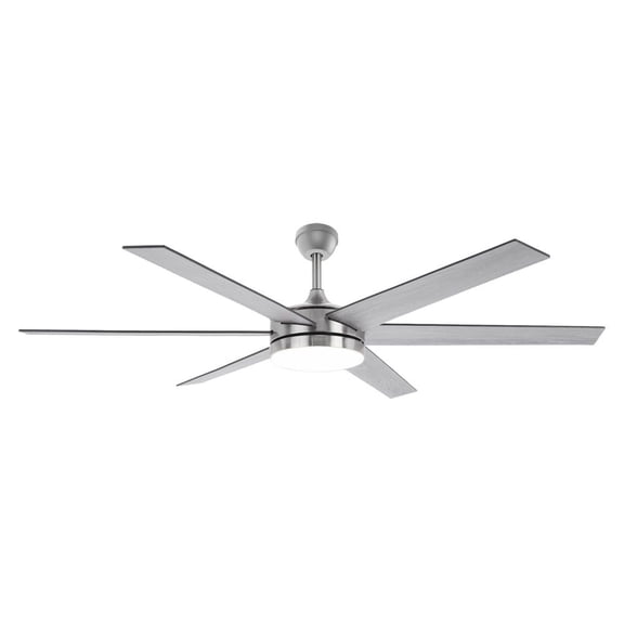 2120-BN SkyX Cassiopeia SkyFan 60in 6 Blade Ceiling Fan and Light Kit with SkyPlug-Brushed Nickel Finish