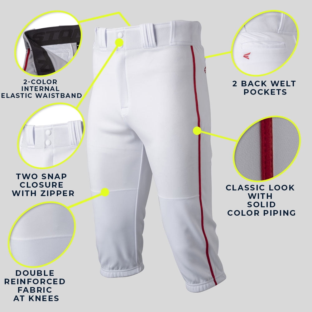 Women Easton Mako 2 Adult Men's Baseball/Softball Pants - XXL In White Or Grey Baseball Pants