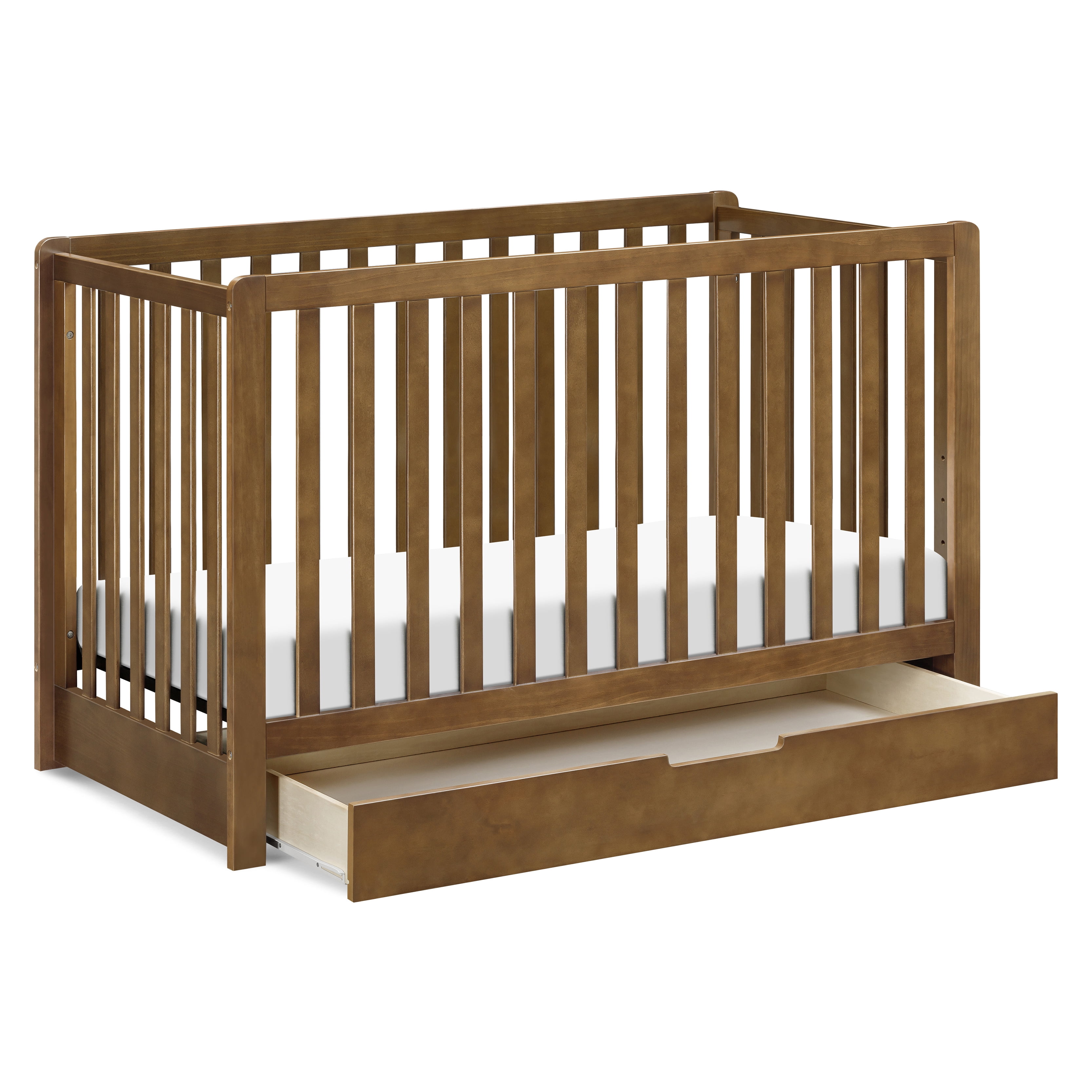 Carter's By DaVinci Colby 4-in-1 Convertible Crib w/ Trundle Drawer in Walnut
