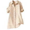 thumbnail image 6 of Kelon Ladies Tops and Blouses Collared Boho Tops Loose Fit Shirts Business Dressy Casual 2026 Fashion Boho Clothes, 5XL, 6 of 9