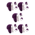 thumbnail image 3 of Sonducket Sombrero para niños pequeños No se ensucia fácilmente Manoplas de doble capa Diseño aerodinámico Ajuste perfecto Guantes de Púrpura 5Conjunto, 3 of 6
