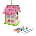 thumbnail image 2 of Rompecabezas de Pintura 3D Casa de Pájaro DIY s de Construcción de Modelo de Ensamblaje de Madera con 12 de Color Y Cepillo iños B DYNWAVEMX Casa de pájaros de bricolaje, 2 of 8