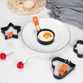 thumbnail image 3 of Hongchun Egg Ring,4 Pack Round Breakfast Household Mold Tool Cooking,Round Egg Cooker Rings For Frying Shaping Cooking Eggs,Egg Maker Molds, 3 of 5